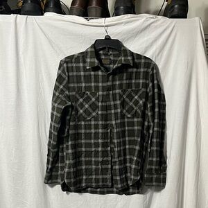 Pendleton Olive and Gray Plaid Shirt